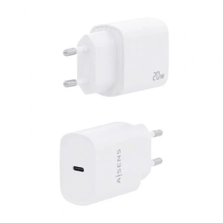 Aisens Cargador USB-C 20W Blanco A110-0752
